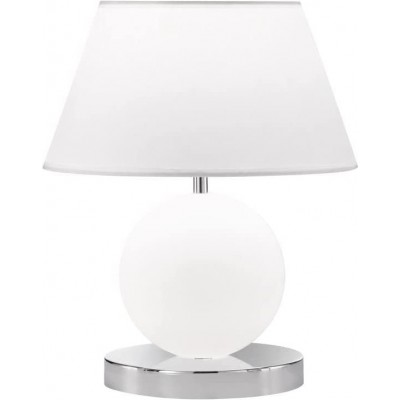 108,95 € Free Shipping | Table lamp 45W Conical Shape 36×28 cm. Living room, dining room and lobby. Modern Style. PMMA and Metal casting. Plated chrome Color