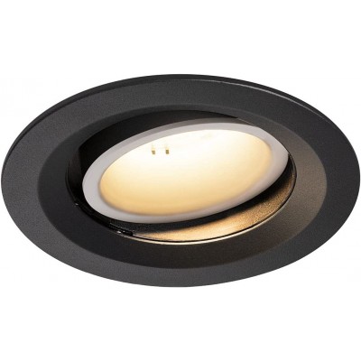 117,95 € Free Shipping | Recessed lighting 18W Round Shape 14×14 cm. Dimmable LED Living room, dining room and bedroom. Modern Style. Polycarbonate. Black Color