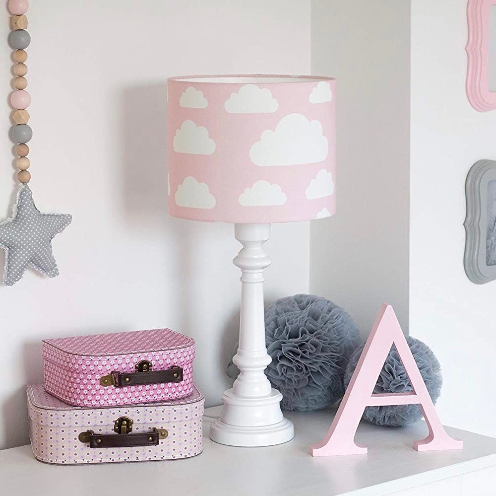 109,95 € Free Shipping | Kids lamp 60W 55×25 cm. Wood. Rose Color