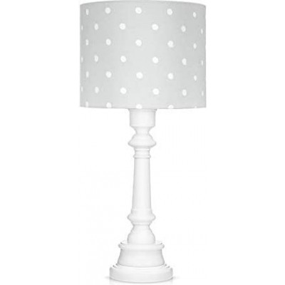 Детская лампа 60W Цилиндрический Форма 55×25 cm. Тюльпан Гостинная, столовая и спальная комната. Древесина. Серый Цвет