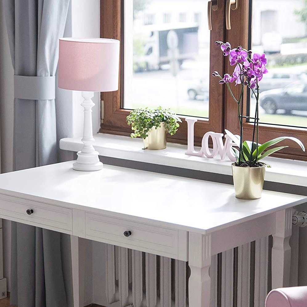 109,95 € Envío gratis | Lámpara de sobremesa 60W 55×25 cm. Madera. Color rosa