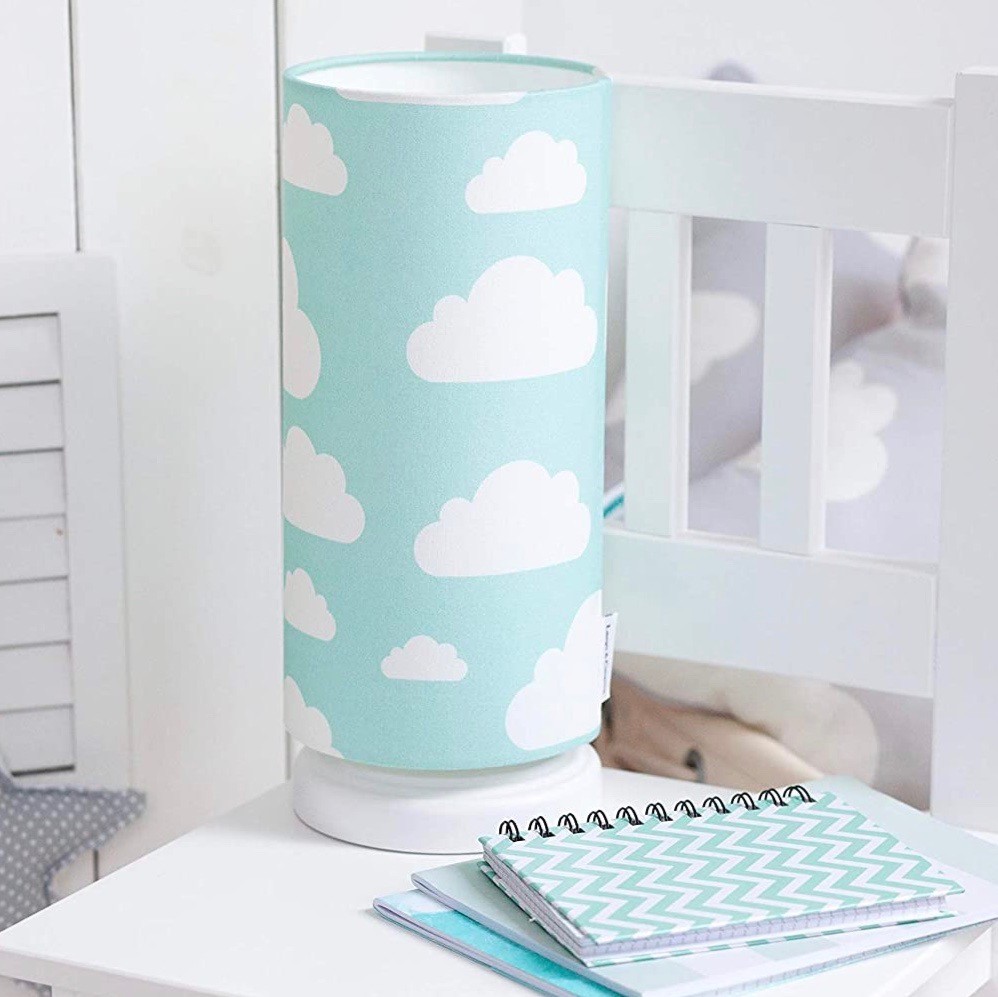 72,95 € Spedizione Gratuita | Lampada per bambini 40W 32×13 cm. Tulipano Legna, tessile e policarbonato. Colore verde