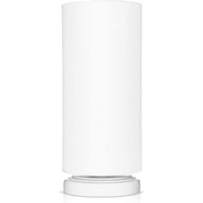 Lampada da tavolo 40W 32×13 cm. Legna. Colore bianca