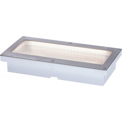 95,95 € Free Shipping | In-Ground lighting 2W 3000K Warm light. Rectangular Shape 20×10 cm. Movement detector Terrace, garden and public space. Classic Style. Steel and Metal casting. Gray Color