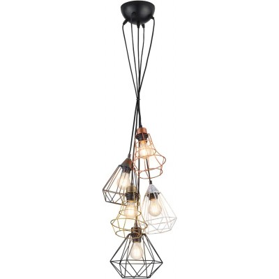 Lampe à suspension Reality 25W 150×50 cm. 5 projecteurs Salle à manger, chambre et hall. Style moderne. Métal