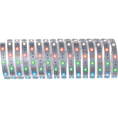 73,95 € Envoi gratuit | Bande LED et tuyau 31W LED 3000K Lumière chaude. 500 cm. 5 mètres. Bobine-bobine de bande LED multicolore RGBW Pmma. Couleur argent