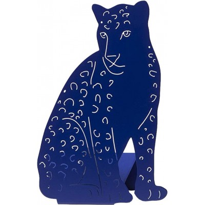 Aplique de pared interior 26×17 cm. Diseño en forma de leopardo Metal. Color azul