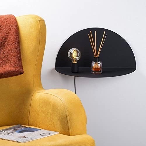 92,95 € Бесплатная доставка | Настенный светильник для дома 100W 52×27 cm. Предметный лоток Металл. Чернить Цвет