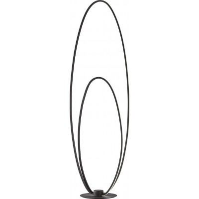 フロアランプ 25W 円形 形状 120×35 cm. リビングルーム, ダイニングルーム そして ベッドルーム. モダン スタイル. PMMA そして 金属. ブラック カラー