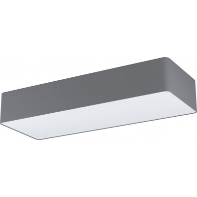106,95 € Free Shipping | Indoor ceiling light Eglo Rectangular Shape 75×28 cm. Living room, dining room and bedroom. Modern Style. Steel and PMMA. Gray Color