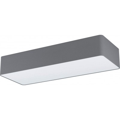 99,95 € Spedizione Gratuita | Plafoniera da interno Eglo 75×28 cm. Acciaio e pmma. Colore grigio