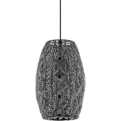 Lámpara colgante Eglo 40W Forma Cilíndrica 110×23 cm. Salón, comedor y dormitorio. Estilo clásico. Acero. Color gris