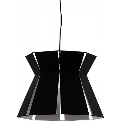 Lámpara colgante Eglo 40W Forma Cilíndrica 110×42 cm. Salón, comedor y dormitorio. Estilo industrial. Acero. Color negro