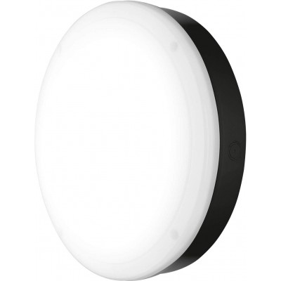 Indoor wall light 12W 3000K Warm light. Round Shape 30×30 cm. LED Living room, dining room and bedroom. Polycarbonate. White Color