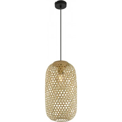 73,95 € Free Shipping | Hanging lamp 60W Cylindrical Shape 120 cm. Living room, dining room and bedroom. Cream Color