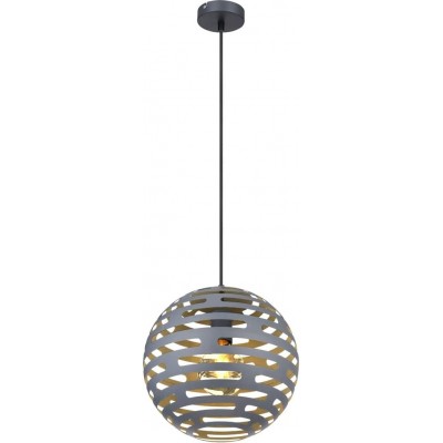 88,95 € Free Shipping | Hanging lamp 60W 120 cm. Metal casting. Gray Color