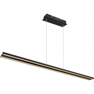 吊灯 30W 拉长的 形状 120×101 cm. LED 饭厅, 卧室 和 大堂设施. 金属. 黑色的 颜色