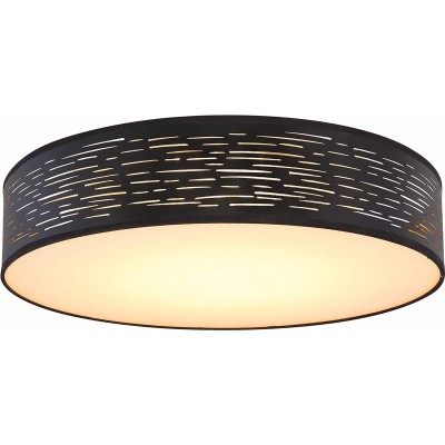 129,95 € Free Shipping | Indoor ceiling light 40W Round Shape 13 cm. Living room, bedroom and lobby. Metal casting. Black Color