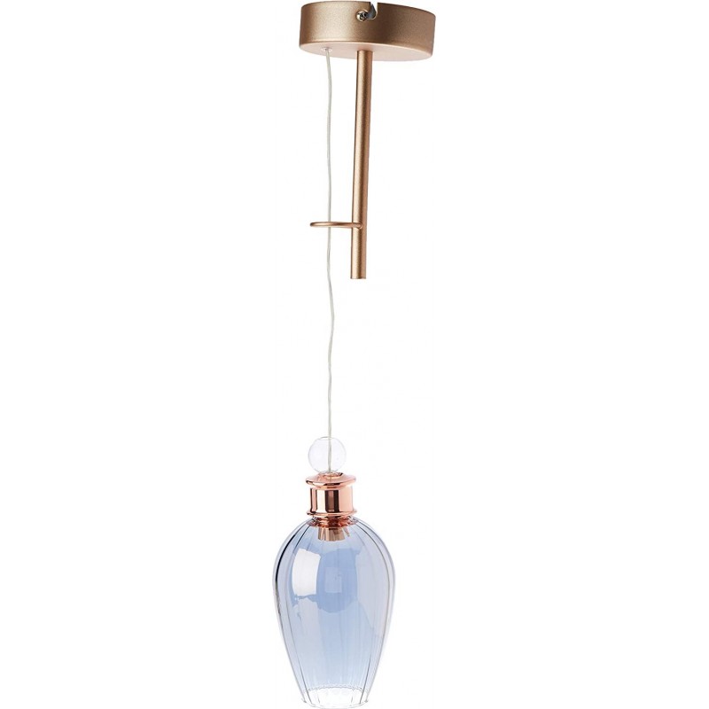 85,95 € Envoi gratuit | Lampe à suspension 5W Façonner Cylindrique 26×26 cm. Salle à manger, chambre et hall. Cristal et Métal