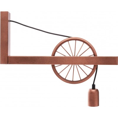 97,95 € Free Shipping | Indoor wall light 43×27 cm. Height adjustable by pulley system Living room, dining room and bedroom. Metal casting. Copper Color