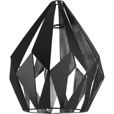 79,95 € Free Shipping | Hanging lamp Eglo 36×30 cm. Living room, dining room and bedroom. Modern Style. Steel. Black Color
