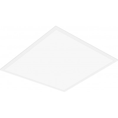 屋内シーリングライト 33W 4000K ニュートラルライト. 平方 形状 62×62 cm. LED リビングルーム, ベッドルーム そして ロビー. アルミニウム そして PMMA. 白い カラー