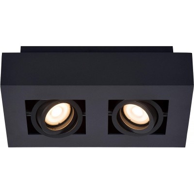 88,95 € Free Shipping | Indoor spotlight 10W 25×14 cm. Double adjustable focus Aluminum. Black Color