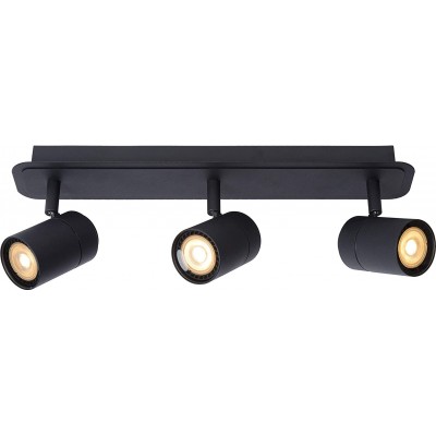 108,95 € Envoi gratuit | Projecteur d'intérieur 15W 40×13 cm. Spot triple orientable Métal. Couleur noir