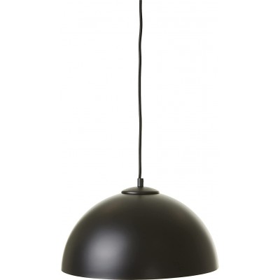 Lampada a sospensione 60W Forma Sferica 35×35 cm. Soggiorno, sala da pranzo e camera da letto. Metallo. Colore nero