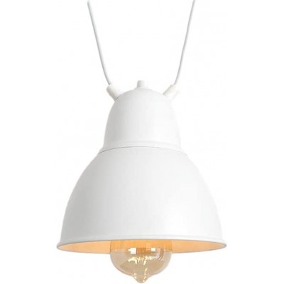 Lampe à suspension Façonner Conique 280×18 cm. Salle, salle à manger et chambre. Style classique. Métal. Couleur blanc