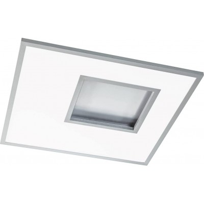 108,95 € Free Shipping | Indoor ceiling light 25W Square Shape 60×60 cm. Remote control Living room, dining room and lobby. Modern Style. PMMA and Metal casting. White Color