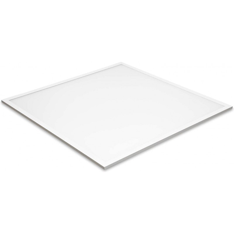 125,95 € Kostenloser Versand | LED-Panel 40W Quadratische Gestalten 62×62 cm. LED Esszimmer, schlafzimmer und empfangshalle. Modern und industriell Stil. Aluminium. Weiß Farbe