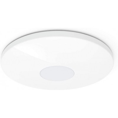Luz de teto interna Forma Redondo 55×55 cm. Controle com APP para smartphone Sala de estar, sala de jantar e quarto. Metais. Cor branco