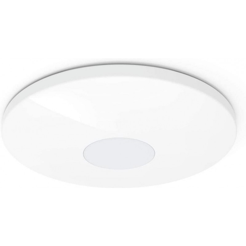121,95 € Free Shipping | Indoor ceiling light Round Shape 55×55 cm. Control with Smartphone APP Living room, dining room and bedroom. Metal casting. White Color