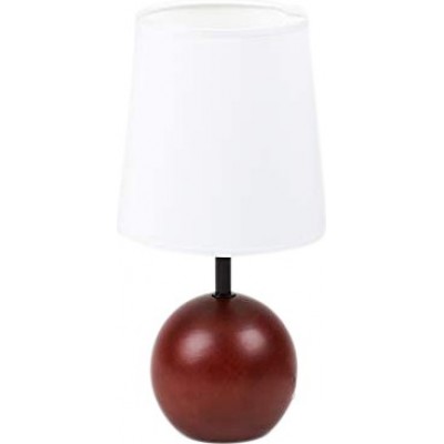 Lampada da tavolo Forma Cilindrica 65×57 cm. Soggiorno, camera da letto e atrio. Acciaio e Legna. Colore bianca
