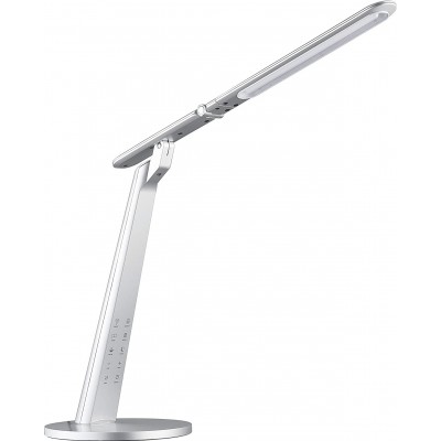 108,95 € Free Shipping | Desk lamp Extended Shape 75×61 cm. Articulable Living room, dining room and bedroom. Aluminum. Silver Color