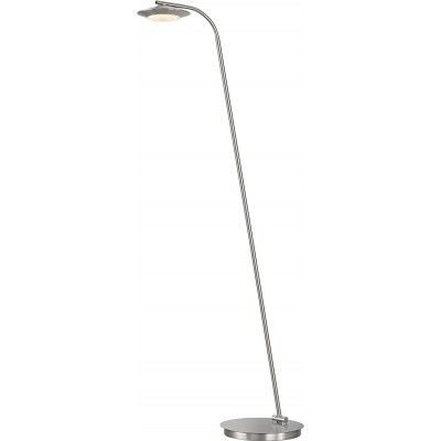 109,95 € Free Shipping | Floor lamp 6W 140×26 cm. Metal casting. Nickel Color