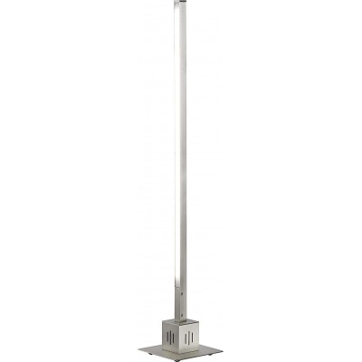 Lampada da pavimento 20W Forma Estesa 81×14 cm. Soggiorno, camera da letto e atrio. Stile moderno. Metallo. Colore nichel