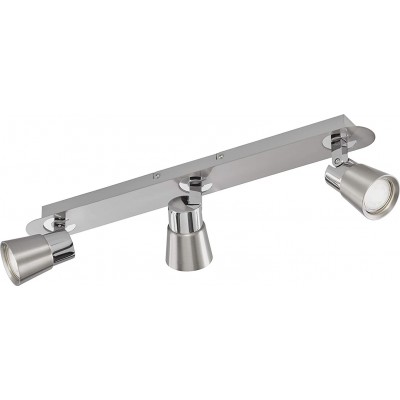 87,95 € Kostenloser Versand | Innenscheinwerfer 10W 54×7 cm. Dreifach verstellbarer Strahler Metall. Grau Farbe