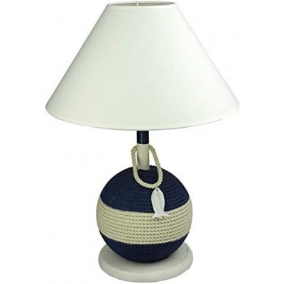 Table lamp Conical Shape 50×38 cm. Living room, dining room and bedroom. White Color