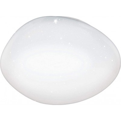 Indoor ceiling light Eglo 24W Round Shape 45×45 cm. Remote control Living room, dining room and bedroom. Modern Style. Steel and PMMA. White Color