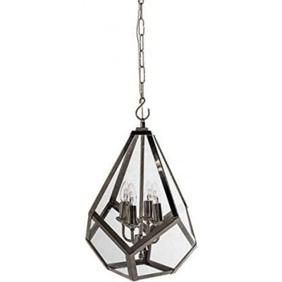 129,95 € Free Shipping | Hanging lamp Round Shape Ø 40 cm. Dining room, bedroom and lobby. Design Style. Steel. Black Color