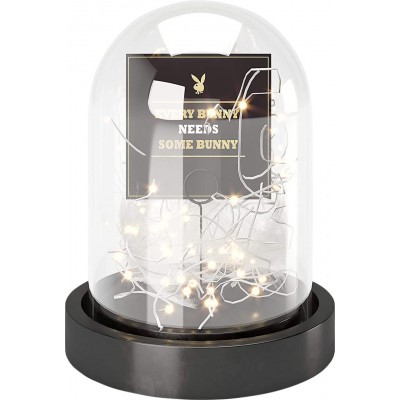 85,95 € Envoi gratuit | Éclairage décoratif 22×12 cm. Cristal et bois. Couleur noir