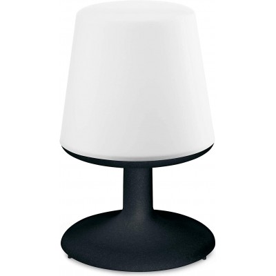 Lampe de table 280W Façonner Cylindrique 28×18 cm. Salle à manger, chambre et hall. PMMA. Couleur blanc
