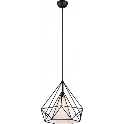 83,95 € Free Shipping | Hanging lamp Trio 25W Ø 38 cm. Dining room, bedroom and lobby. Metal casting. Black Color