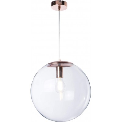 Подвесной светильник 40W Сферический Форма 34×34 cm. Гостинная, столовая и лобби. Дизайн Стиль. Металл и Стекло. Золотой Цвет