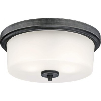 Indoor ceiling light LED Aluminum and glass. White Color