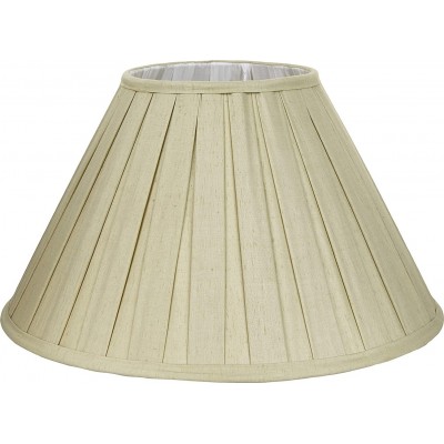 Pantalla para lámpara Forma Cónica 40×40 cm. Tulipa Salón, comedor y vestíbulo. Estilo clásico. Textil. Color beige