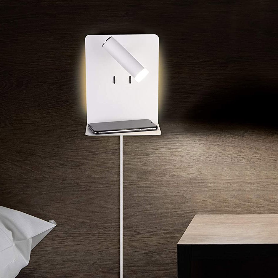 91,95 € Envio grátis | Luz de parede interna Trio 3W 20×16 cm. Ajustável. bandeja deslizante Metais. Cor preto