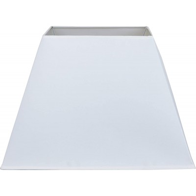 Schermo della lampada Forma Cubica 45×32 cm. Tulipano Soggiorno, sala da pranzo e atrio. Stile classico. Tessile. Colore bianca